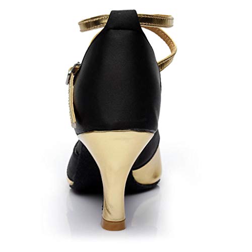 Luckycat Zapatos de tacón Alto de Baile de Salsa Latina para Mujer Rumba Zapatos de Baile de salón de Baile de vals de Vestir 7cm Luckycat Zapatos de tacón Alto de Baile de Salsa Latina para Mujer Rumba Zapatos de Baile de salón de Baile de vals de Vestir 7cm