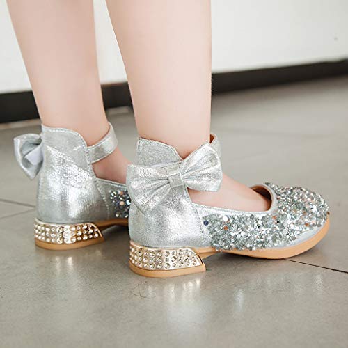 Luckycat Zapatos Zapatilla con Lentejuela para Niña Princesa Fiesta Niña Bailarina Zapatos de Tacón Disfraz de Princesa Zapatilla de Ballet para 4 a 10 Años EU27-33.5 Luckycat Zapatos Zapatilla con Lentejuela para Niña Princesa Fiesta Niña Bailarina Zapatos de Tacón Disfraz de Princesa Zapatilla de Ballet para 4 a 10 Años EU27-33.5