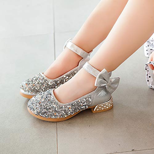 Luckycat Zapatos Zapatilla con Lentejuela para Niña Princesa Fiesta Niña Bailarina Zapatos de Tacón Disfraz de Princesa Zapatilla de Ballet para 4 a 10 Años EU27-33.5 Luckycat Zapatos Zapatilla con Lentejuela para Niña Princesa Fiesta Niña Bailarina Zapatos de Tacón Disfraz de Princesa Zapatilla de Ballet para 4 a 10 Años EU27-33.5