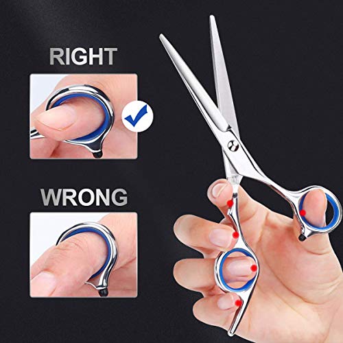 Luckyfine Tijeras Peluqueria Profesional, Acero Inoxidable de Primera Calidad Tijeras Cortar Pelo Para Salón con Capa, Barberos o Uso en el Hogar, Ligero y Agudo, para Hombres y Mujeres Luckyfine Tijeras Peluqueria Profesional, Acero Inoxidable de Primera Calidad Tijeras Cortar Pelo Para Salón con Capa, Barberos o Uso en el Hogar, Ligero y Agudo, para Hombres y Mujeres