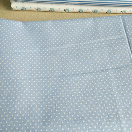 LUFA 7pcs Serie Azul de algodón de Tela de Flores patrón Floral de Costura de Material Textil para Cama de Remiendo de Bricolaje
