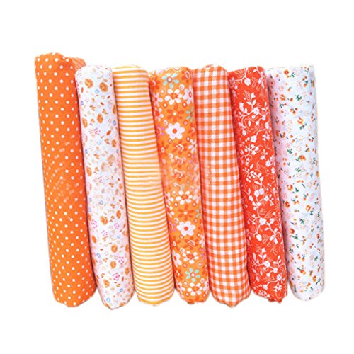 LUFA 7pcs Tela de Tela de artesanía de Tela de algodón Tela de Remiendo de Tejido Tela de DIY de Costura de Acolchado patrón Floral 25 * 25cm LUFA 7pcs Tela de Tela de artesanía de Tela de algodón Tela de Remiendo de Tejido Tela de DIY de Costura de Acolchado patrón Floral 25 * 25cm