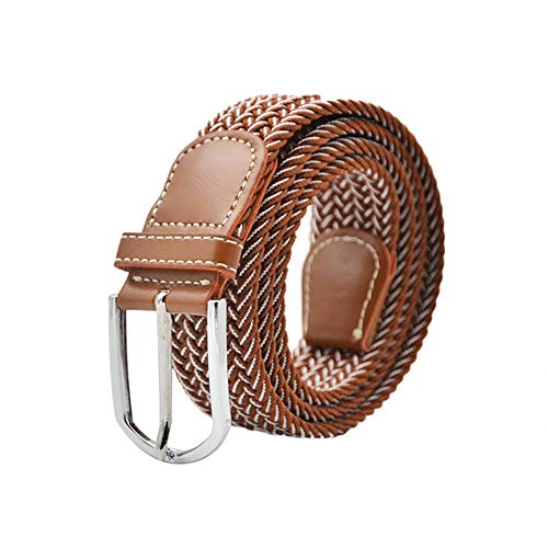 Lumanuby. Cinturones Unisex correa Elástico Trenzado con Hebilla Cubierta para Jeans Jiu Jitsu con cinturón Café blanco Lumanuby. Cinturones Unisex correa Elástico Trenzado con Hebilla Cubierta para Jeans Jiu Jitsu con cinturón Café blanco