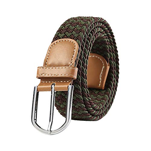 Lumanuby. Cinturones Unisex correa Elástico Trenzado con Hebilla Cubierta para Jeans Jiu Jitsu con cinturón Ejército Verde Marrón Lumanuby. Cinturones Unisex correa Elástico Trenzado con Hebilla Cubierta para Jeans Jiu Jitsu con cinturón Ejército Verde Marrón