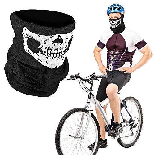 Lumanuby Máscara de calavera sin costuras para Halloween Máscara mágica, Protección Máscara De Polvo Bandana braga cálida de calavera para esquiar, hacer ciclismo o montar en motocicleta