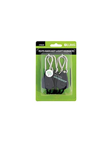 LUMii 03-110-380 Clips de colgado de luminarias Rope Ratchet, Negro, 17.00x11.50x5.00 cm