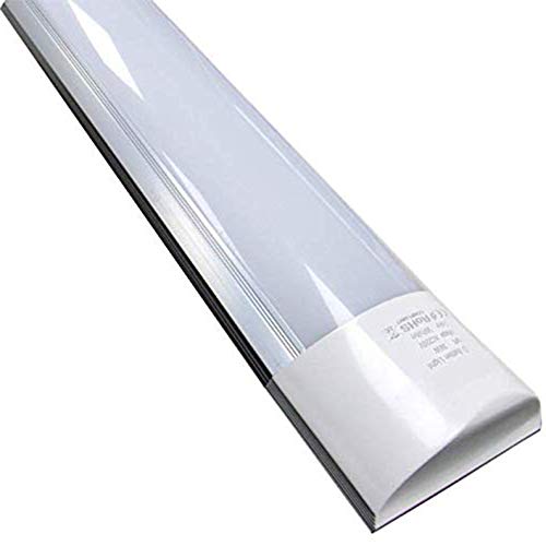Luminaria Pantalla Lampara LED 150cm 48w. Color Blanco Frio (6500K). Tubo integrado T8 equivalente a 2 tubos fluorescentes de 52w. Regleta led slim. A++