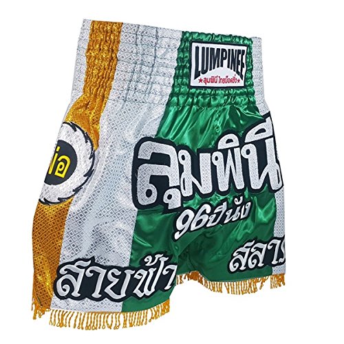 Lumpinee Muay Thai Kick Boxing Pantalones Boxeo Tailandes LUM-022 Talla L