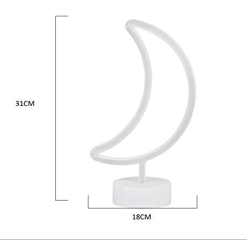 Luna Luces de neón Luces decorativas de neón navideñas Luces decorativas para la habitación de los niños 31 * 18 cm 月 mes Luna Luces de neón Luces decorativas de neón navideñas Luces decorativas para la habitación de los niños 31 * 18 cm 月 mes