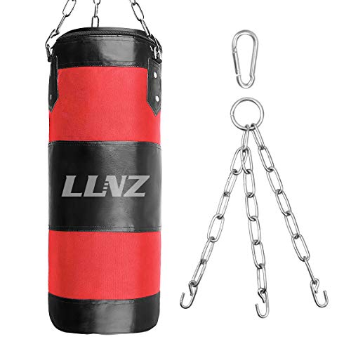 Luniquz Saco de Boxeo Colgante sin Relleno con Cadena de Montaje para niños y niñas Luniquz Saco de Boxeo Colgante sin Relleno con Cadena de Montaje para niños y niñas