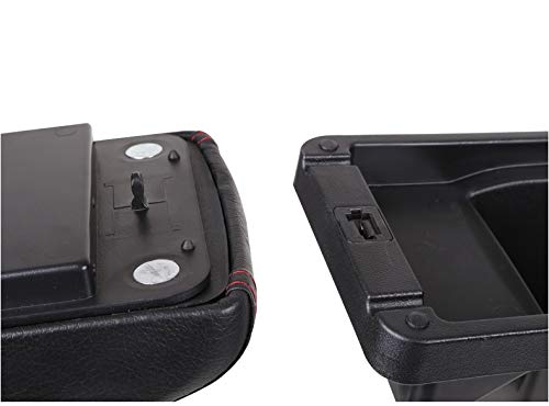 luobu Apoyabrazos Caja de Almacenamiento del apoyabrazos para Mazda CX-3 Rodelation para Mazda 2 Skyactiv versión CX3 CX-3 Accesorios para automóviles Consola Central (Color : Black Line 3USB)