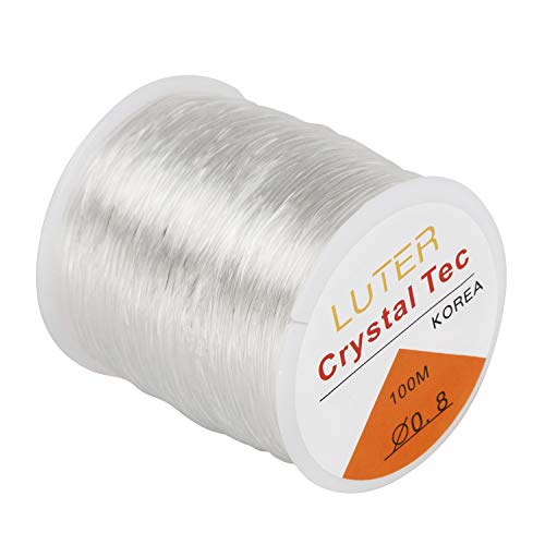 LUTER 0.8mm Hilo Elástico Transparente para Pulseras Collar Abalorios Joyería(328ft) LUTER 0.8mm Hilo Elástico Transparente para Pulseras Collar Abalorios Joyería(328ft)