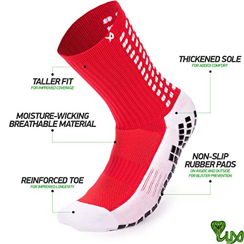Lux Antideslizante Calcetines De Fútbol, Non Slip Calcetines de Deporte, Almohadillas de Goma, Trusox/tocksox Style, Top Calidad, Lux Antideslizante Calcetines De Fútbol, Non Slip Calcetines de Deporte, Almohadillas de Goma, Trusox/tocksox Style, Top Calidad,