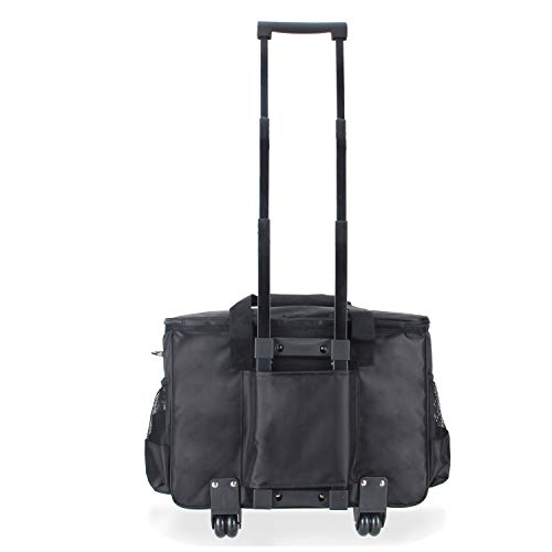 Luxja Máquina de Coser Trolley Bolso, Bolsa para Máquina de Coser, Funda Maquina de Coser, Maleta Maquina Coser Organizador de Accesorios de Tejer (No Incluido Accesorios), Negro