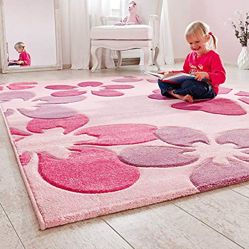 Luxor Living 798970 6127 60 x 115 cm Alfombra Flair Carving, Rosa Claro