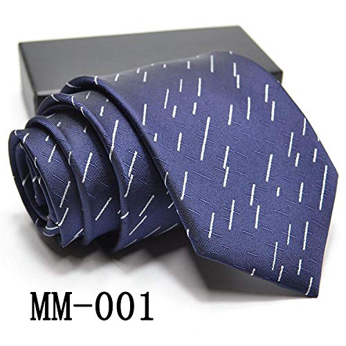Luygiurp Corbata Para Hombrecorbata Corbata De Jacquard Formal De Negocios Para Hombre Corbata A Cuadros A Rayas @ Mm-2