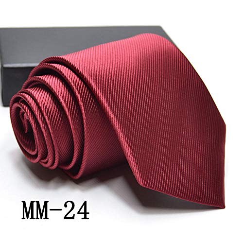 Luygiurp Corbata Para Hombrecorbata Corbata De Jacquard Formal De Negocios Para Hombre Corbata A Cuadros A Rayas @ Mm-2