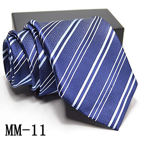 Luygiurp Corbata Para Hombrecorbata Corbata De Jacquard Formal De Negocios Para Hombre Corbata A Cuadros A Rayas @ Mm-2