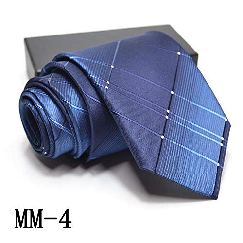 Luygiurp Corbata Para Hombrecorbata Corbata De Jacquard Formal De Negocios Para Hombre Corbata A Cuadros A Rayas @ Mm-2