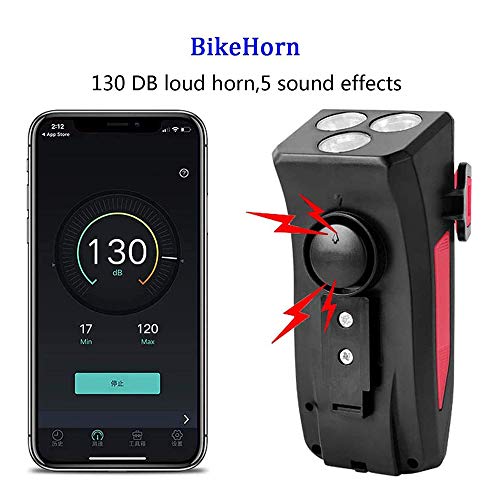 Luz Bicicleta, Luz Frontal Bicicleta Recargable USB 4 en 1 Impermeable Luces para Bicicleta con Bocina, Soporte Teléfono Bicicleta, 4000mAh Power Bank Luces Bicicleta con 3 Modos Luz Bicicleta, Luz Frontal Bicicleta Recargable USB 4 en 1 Impermeable Luces para Bicicleta con Bocina, Soporte Teléfono Bicicleta, 4000mAh Power Bank Luces Bicicleta con 3 Modos