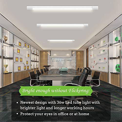 Luz de tubo LED, Airand 120CM 36W LED IP66 Luminaria de Taller 4000K Luz de Techo Impermeable Lámpara LED Blanco Natural para Garaje Oficina Supermercado Bodega Departamento Departamento Baño Cocina Luz de tubo LED, Airand 120CM 36W LED IP66 Luminaria de Taller 4000K Luz de Techo Impermeable Lámpara LED Blanco Natural para Garaje Oficina Supermercado Bodega Departamento Departamento Baño Cocina