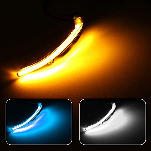 Luz dinámica para intermitentes laterales de repuesto para SEA-T Leon III Mk3 5F Ibiz-a Aron-a (Negro-Blanco) Luz dinámica para intermitentes laterales de repuesto para SEA-T Leon III Mk3 5F Ibiz-a Aron-a (Negro-Blanco)