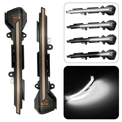 Luz dinámica para intermitentes laterales de repuesto para SEA-T Leon III Mk3 5F Ibiz-a Aron-a (Negro-Blanco) Luz dinámica para intermitentes laterales de repuesto para SEA-T Leon III Mk3 5F Ibiz-a Aron-a (Negro-Blanco)