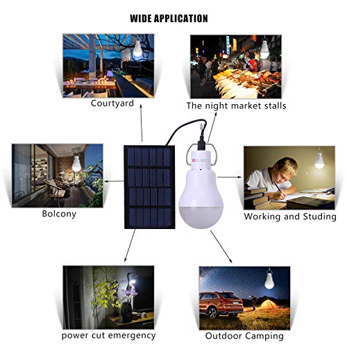 Luz Solar KK. Bol Solar lámpara portátil luz LED Bombilla Panel Solar campaña Camping noche luz de trabajo luz solar jardin