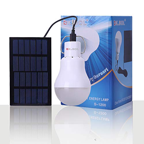 Luz Solar KK. Bol Solar lámpara portátil luz LED Bombilla Panel Solar campaña Camping noche luz de trabajo luz solar jardin