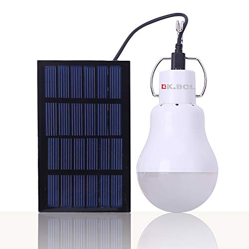 Luz Solar KK. Bol Solar lámpara portátil luz LED Bombilla Panel Solar campaña Camping noche luz de trabajo luz solar jardin