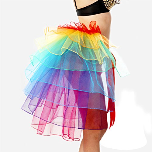 Lvguang Tutu Falda de Mujer Falda de Tul Short Ballet Capas Accesorios de Vestimenta de Baile para Niñas (Estilo1)