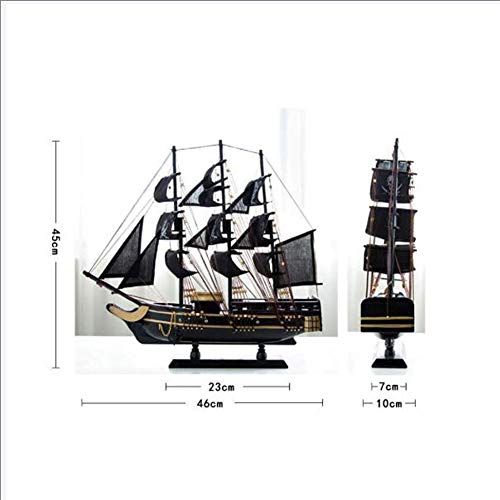 LVSSY-Modelo de Decoración de Barco Pirata Hobby Modelos de Barco de Bricolaje Kits de Barcos Barco de Vela Kit de Modelo de Madera de Decoración de Juguete Regalo de Juguete