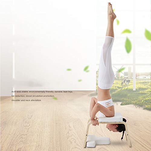 LWKBE Banco de inversión de Yoga Soporte para la Cabeza Silla al revés para la Familia, el Gimnasio, aliviar la Fatiga y Construir el Cuerpo, Practicar el Soporte de la Cabeza, Blanco LWKBE Banco de inversión de Yoga Soporte para la Cabeza Silla al revés para la Familia, el Gimnasio, aliviar la Fatiga y Construir el Cuerpo, Practicar el Soporte de la Cabeza, Blanco