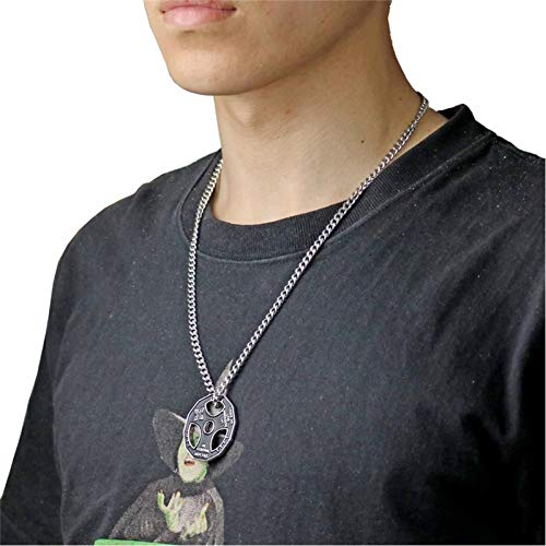 LWYNZ Collar de Hombre de Acero Inoxidable Fitness Gym Tabla de pérdida de Peso Maxim Colgante Collar Halterofilia con Mancuernas Charm Necklace Hombres y Mujeres Regalos