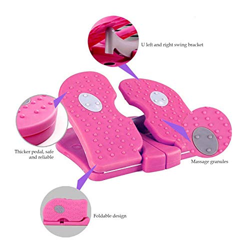 LXHkk Mini Stepper Mute Stepper Air Stepper Stepper Gimnasio Ideal para Ejercicios De Body Pump, Multi-Funcional Equipo De La Aptitud,Rosado,S