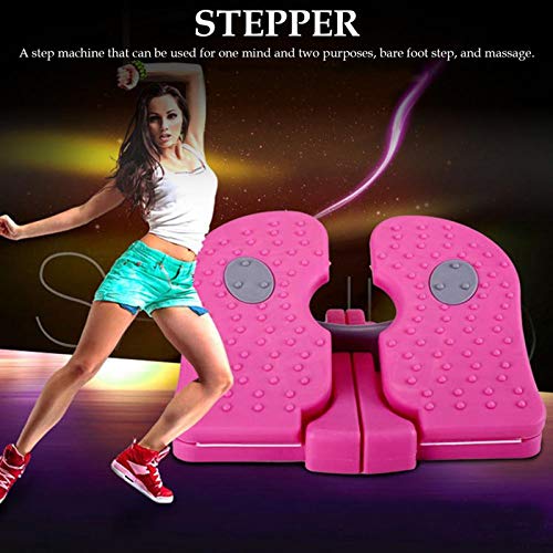 LXHkk Step Fitness, Portátil Stepper Cardio Fitness, Multifuncional Gimnasio Foot Stepper Inicio Equipo Fitness Portátil Mini in Situ, Adelgazamiento Máquina,Rojo