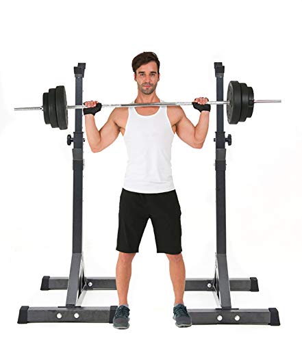 LXIN Stands para Sentadillas Barbell Rack Dip Stand Banco de Prensa Libre Ejercicio Fitness Equipo de Entrenamiento de Fuerza para gimnasios domésticos LXIN Stands para Sentadillas Barbell Rack Dip Stand Banco de Prensa Libre Ejercicio Fitness Equipo de Entrenamiento de Fuerza para gimnasios domésticos