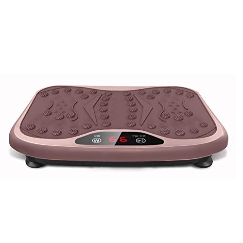 LXJ-LD Máquinas De Plataforma Vibratoria Entrenamiento De Cuerpo Entero Máquina De Vibración Equipo De Entrenamiento En Casa con Masaje De Pies Y Múltiples Modos De Deporte,Rose Gold s