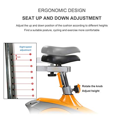 LXLH Bicicletas giratorias para el hogar, Bicicleta estática de Ciclismo en Interiores, Ejercicio de Ciclismo de Resistencia magnética para pérdida de Peso silenciosa en casa, Asiento Ajustable LXLH Bicicletas giratorias para el hogar, Bicicleta estática de Ciclismo en Interiores, Ejercicio de Ciclismo de Resistencia magnética para pérdida de Peso silenciosa en casa, Asiento Ajustable