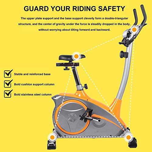LXLH Bicicletas giratorias para el hogar, Bicicleta estática de Ciclismo en Interiores, Ejercicio de Ciclismo de Resistencia magnética para pérdida de Peso silenciosa en casa, Asiento Ajustable LXLH Bicicletas giratorias para el hogar, Bicicleta estática de Ciclismo en Interiores, Ejercicio de Ciclismo de Resistencia magnética para pérdida de Peso silenciosa en casa, Asiento Ajustable