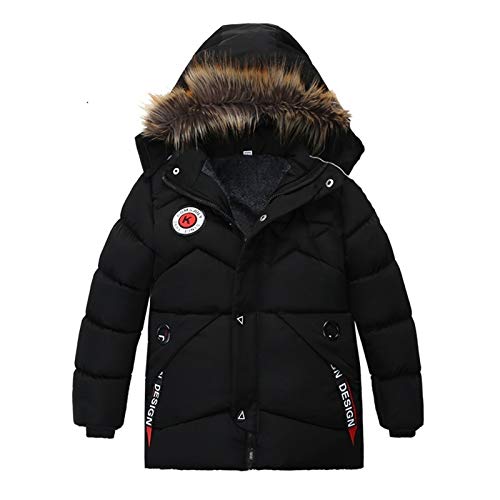 lxwi Chaqueta Ultraligera, cálida y Cortaviento Abrigos for niños Bebé Outerwear Chiliz Chaquetas de Invierno Infantil Baby Boy Ropa de Ropa Down Chaqueta for niños Boy Cave Coat 3-6 años