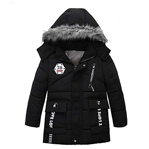 lxwi Chaqueta Ultraligera, cálida y Cortaviento Abrigos for niños Bebé Outerwear Chiliz Chaquetas de Invierno Infantil Baby Boy Ropa de Ropa Down Chaqueta for niños Boy Cave Coat 3-6 años