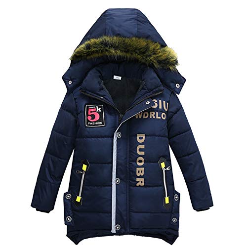 lxwi Chaqueta Ultraligera, cálida y Cortaviento Abrigos for niños Bebé Outerwear Chiliz Chaquetas de Invierno Infantil Baby Boy Ropa de Ropa Down Chaqueta for niños Boy Cave Coat 3-6 años