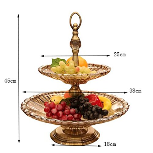 LXYU Placa De Fruta Doble De Vidrio Europeo Moderna DecoracióN De La HabitacióN Modelo Creativo Casero DecoracióN De La Placa De La Fruta Suave LXYU Placa De Fruta Doble De Vidrio Europeo Moderna DecoracióN De La HabitacióN Modelo Creativo Casero DecoracióN De La Placa De La Fruta Suave