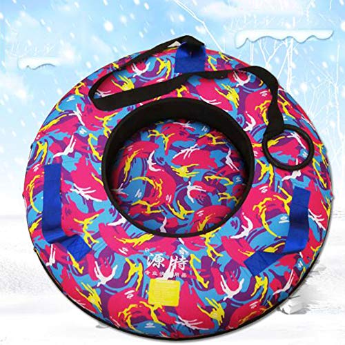 Lyanh Invierno Tubo de Nieve, Tubo Inflable de Descenso Juego Tubo de Nieve Inflable Tubo de Nieve en Trineo Comercial de los niños con una Cuerda de tracción Mango,90cm