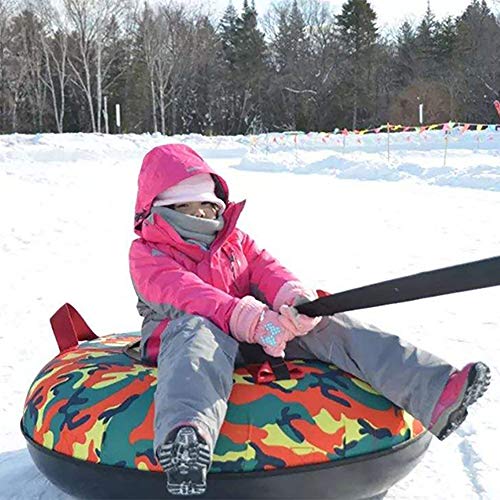 Lyanh Tubo de la Nieve de Alta Resistencia, con Fondo de plástico Duro, de Espesor anticongelante y Material Resistente al Desgaste con una Cuerda de tracción |,90cm