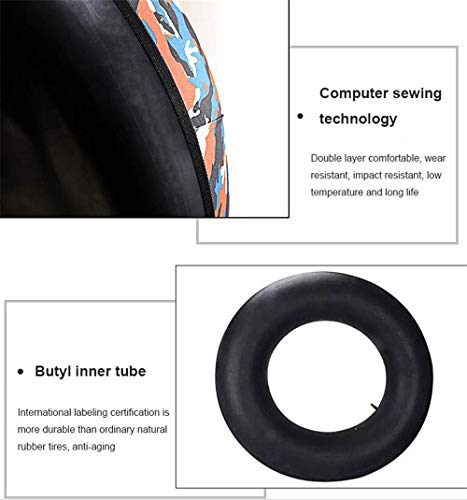 Lyanh Tubo de Nieve Inflable, diseño Dual para Deportes de Invierno al Aire Libre de los esquís, trineos, anticongelantes de Espesor, Material Resistente al Desgaste, con una Cuerda de tracción,90cm Lyanh Tubo de Nieve Inflable, diseño Dual para Deportes de Invierno al Aire Libre de los esquís, trineos, anticongelantes de Espesor, Material Resistente al Desgaste, con una Cuerda de tracción,90cm
