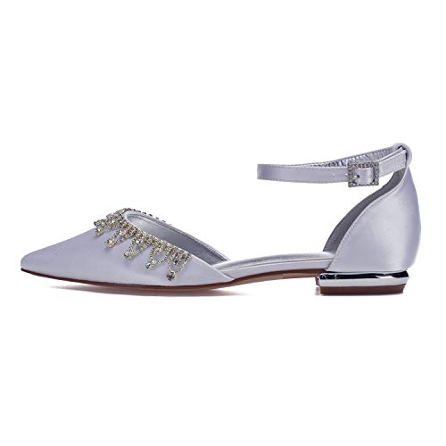 L@YC Zapatos De Ballet Planos Con Correa De Tobillo Y Diamantes De Imitación Para Mujer, Zapatos Elegantes Para Fiesta De Bailarina Para Mujer,Dark red,41 L@YC Zapatos De Ballet Planos Con Correa De Tobillo Y Diamantes De Imitación Para Mujer, Zapatos Elegantes Para Fiesta De Bailarina Para Mujer,Dark red,41