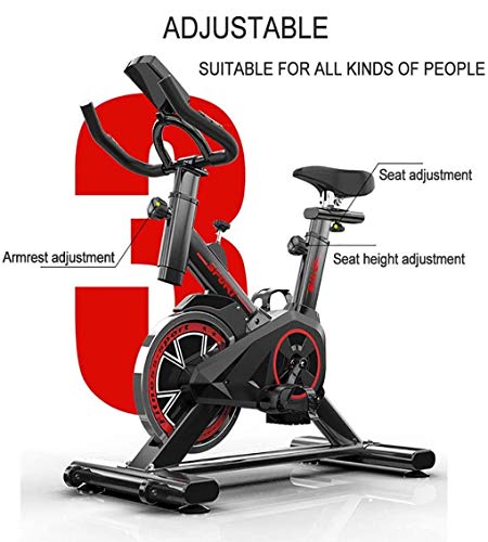 LYDZ Fitness Spinning Bike Aerobic Home Coach Bicicleta estática, Bicicleta rápida con Sistema de transmisión por Correa de bajo Ruido, Equipo de Ejercicio físico