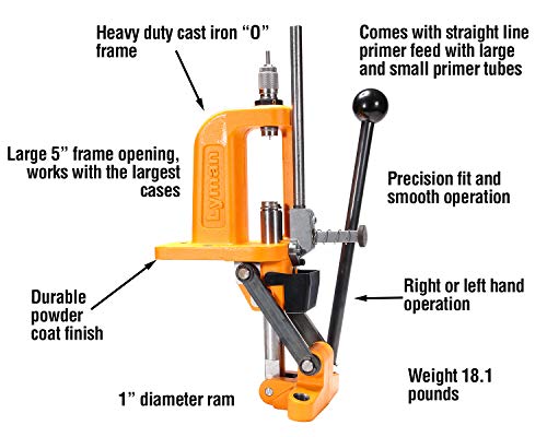 Lyman Brass Smith Victory Press Prensa Mono-Station con Estructura de Acero Fundido, Adultos Unisex, Mezcla, Unico